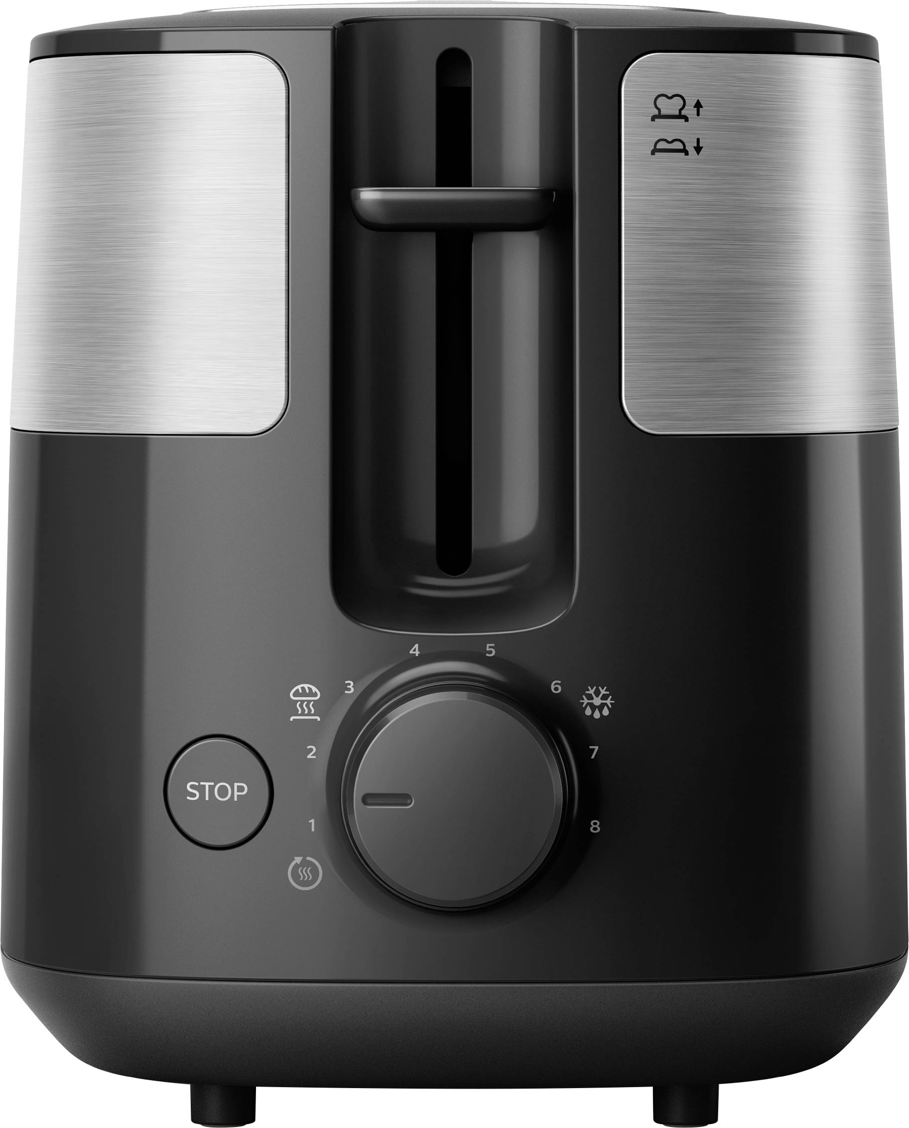 Philips Home HD2516/90 Daily Toaster Stainless steel, Black