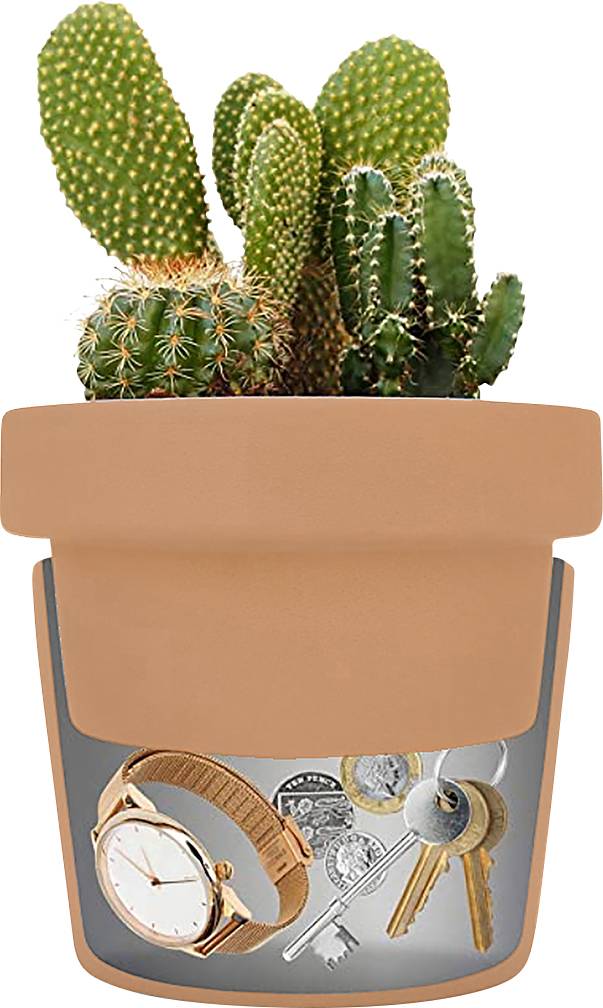 kh-security 370189 Plant pot Key