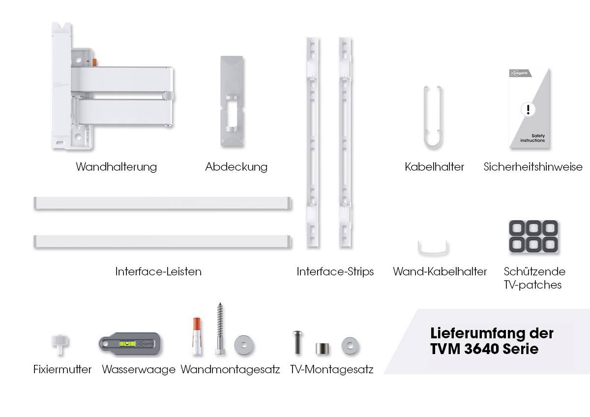 Vogel's TVM 3645 TV wall mount 101,6 cm (40") - 195,6 cm (77") Swivelling, Tiltable