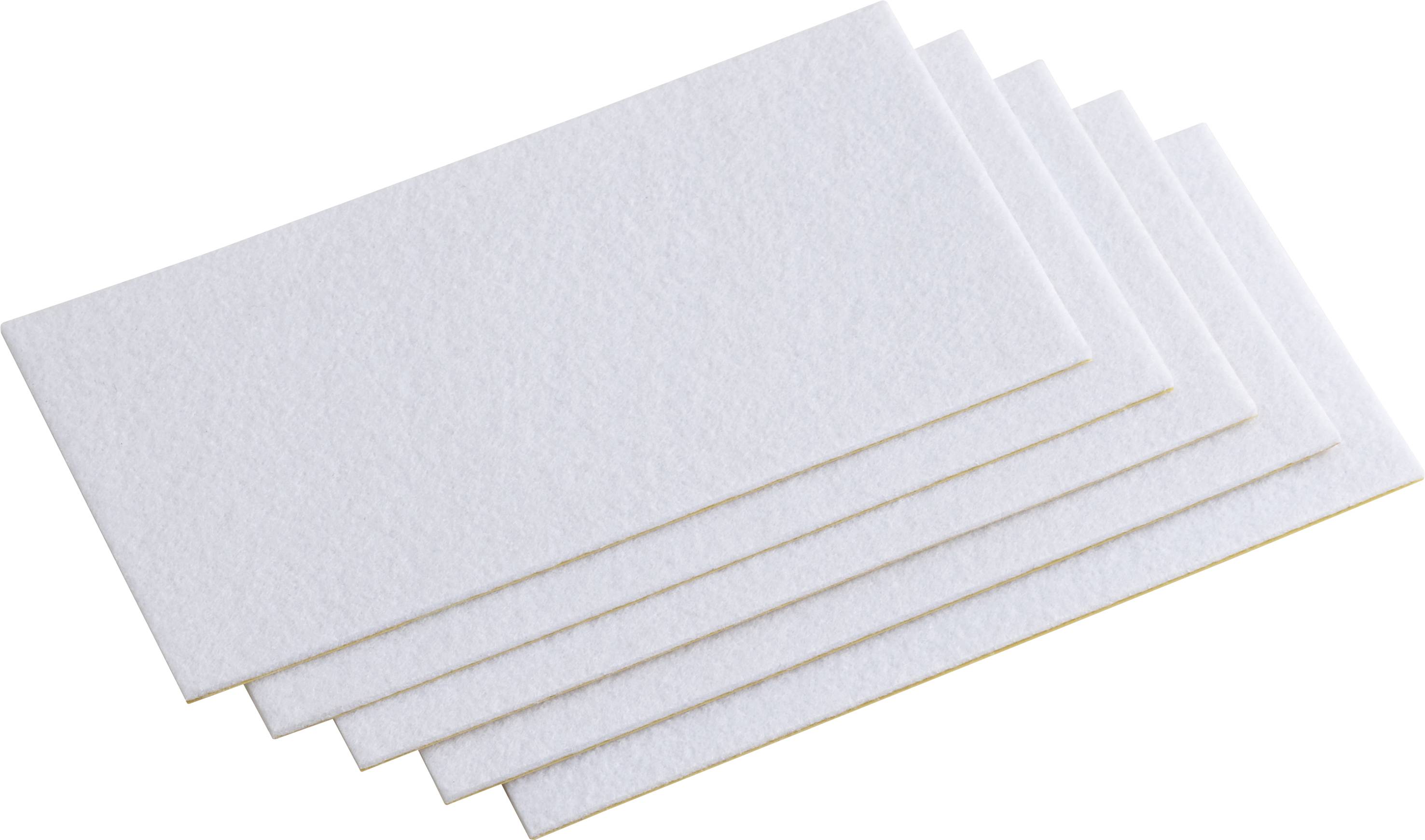 Metafranc WU0645436 Felt slider square, self-adhesive White (L x W) 200 mm x 100 mm 1 Set
