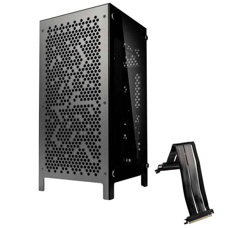 Kolink Rocket Complex Aluminium Mini-ITX Gehäuse - Gunmetal Grey Mini tower Casing, Game console casing Grey