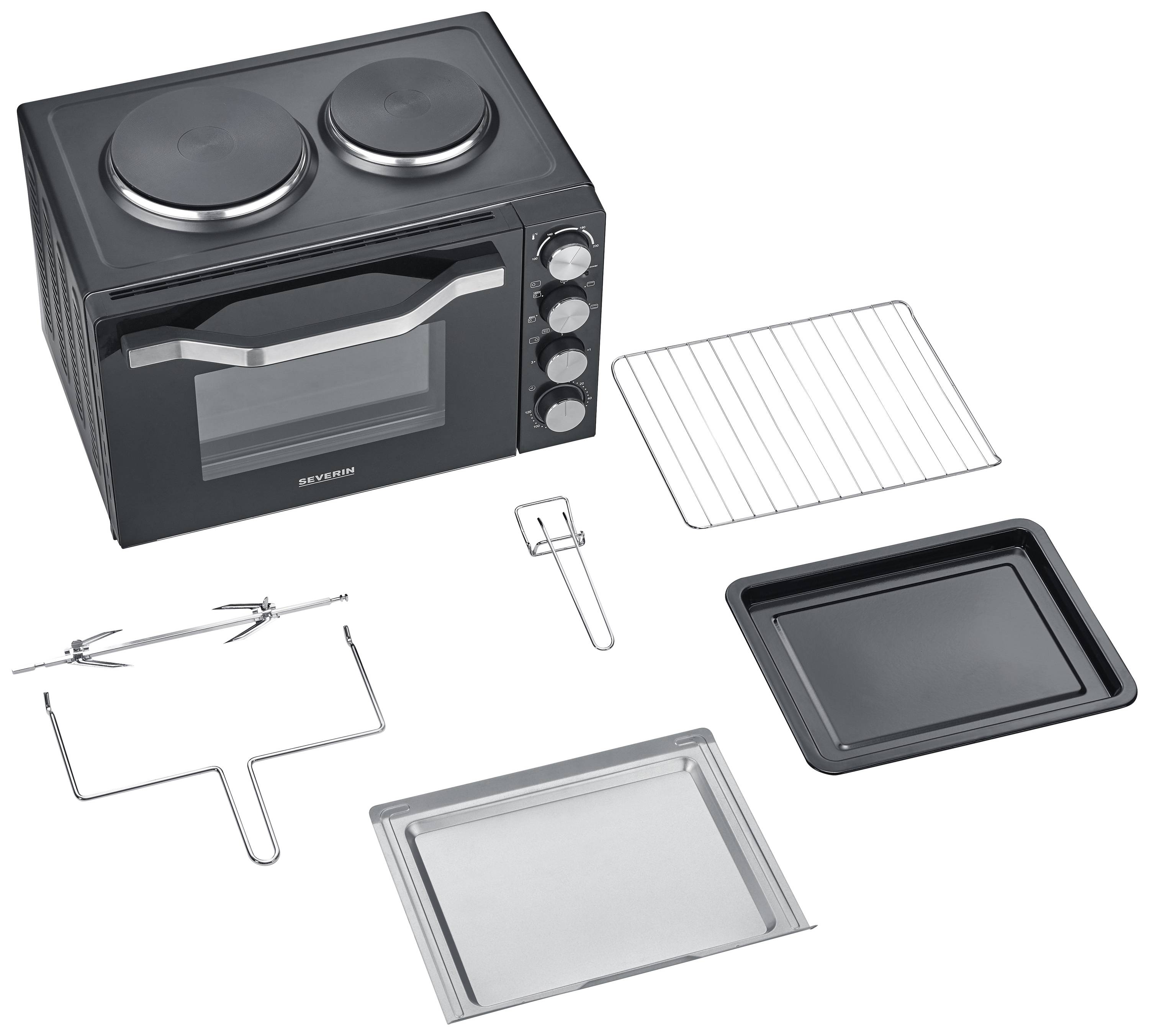 Severin 2074 Mini oven Timer function, Grill function, with cooking function, Indicator light 30 l