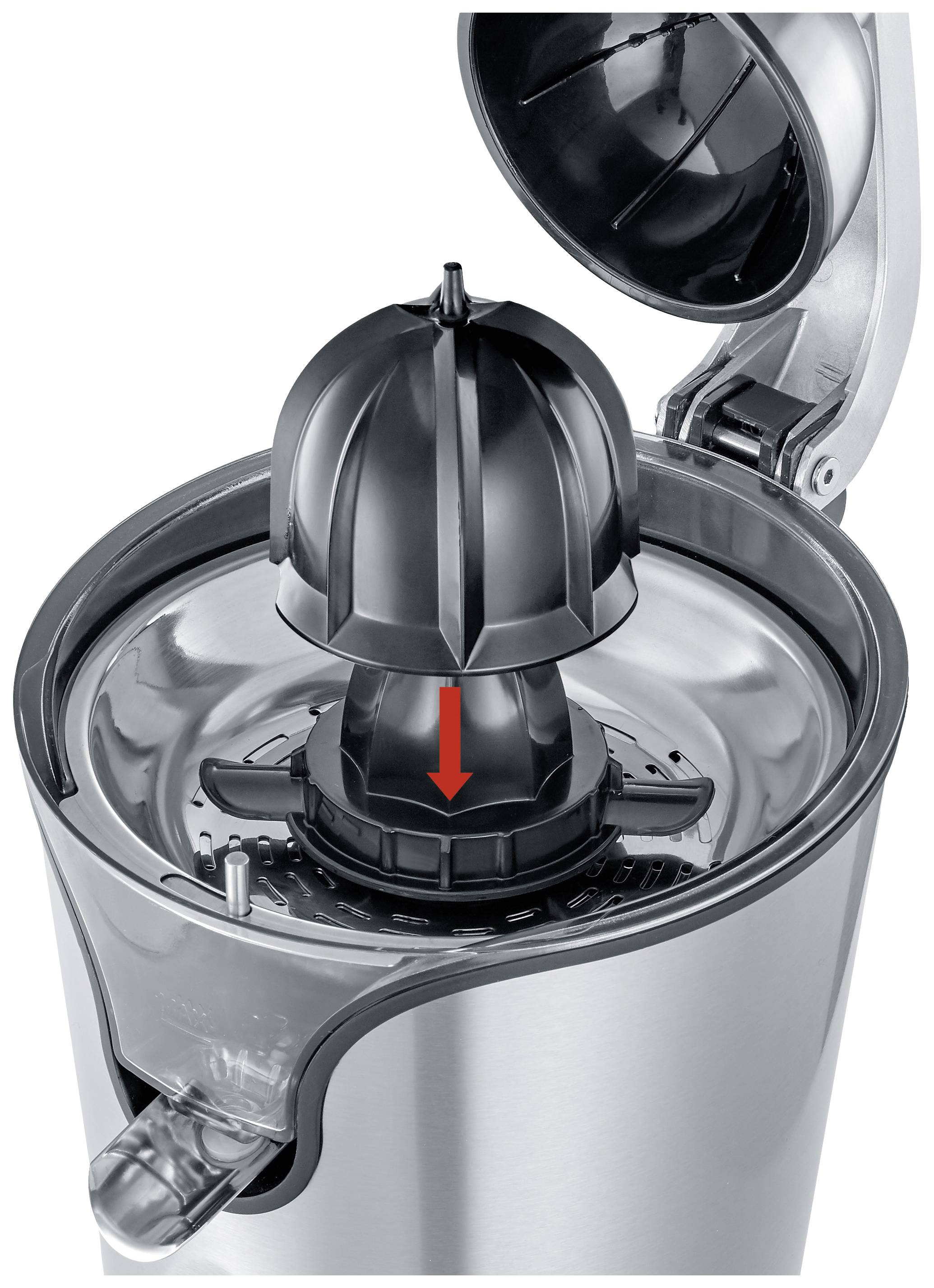 Severin Lemon squeezer 3544 160 W Stainless steel, Black