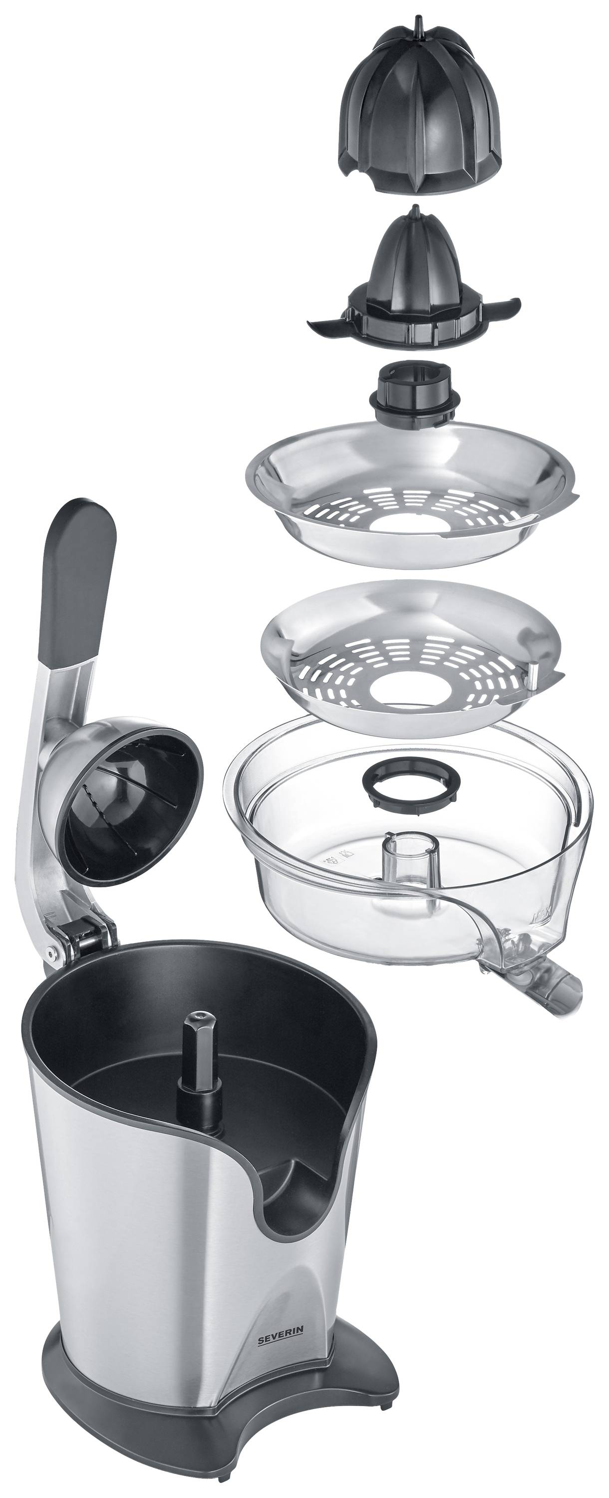 Severin Lemon squeezer 3544 160 W Stainless steel, Black