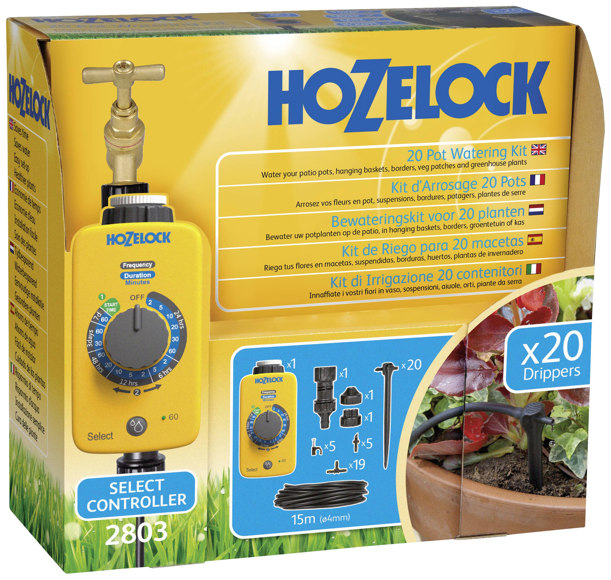 Hozelock Drip irrigation set Hose connector Hose length: 15 m 2803 1240