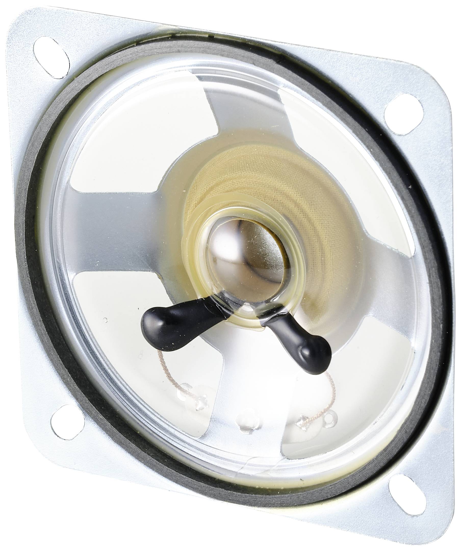 TRU COMPONENTS Mini speaker 7.7 cm 1 W 8 Ω 91 dB Plastic diaphragm, Transparent diaphragm