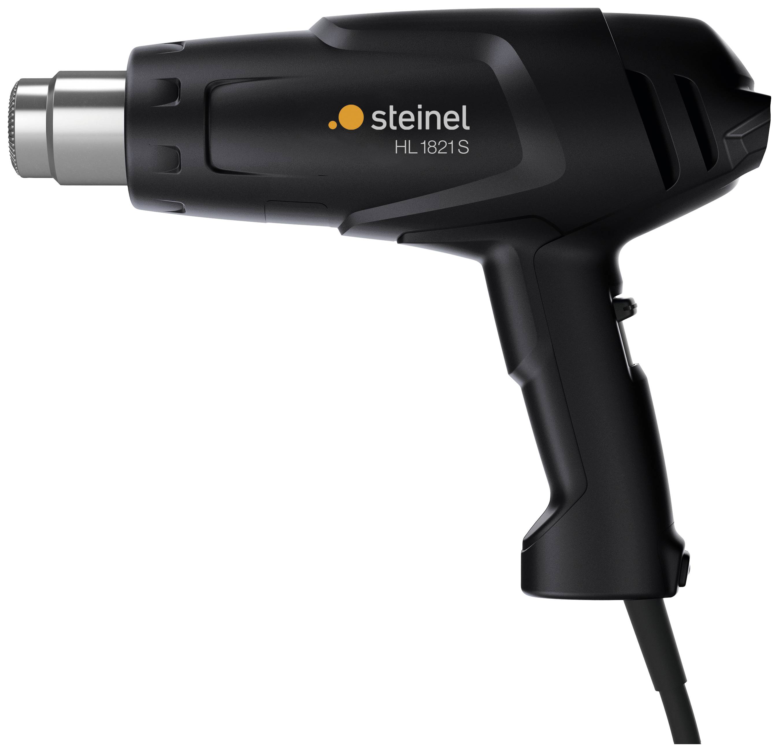 Hot Air Dryer, Model 'HL 1821S' by Steinel, black design with ergonomic handle, suitable for DIY projects.