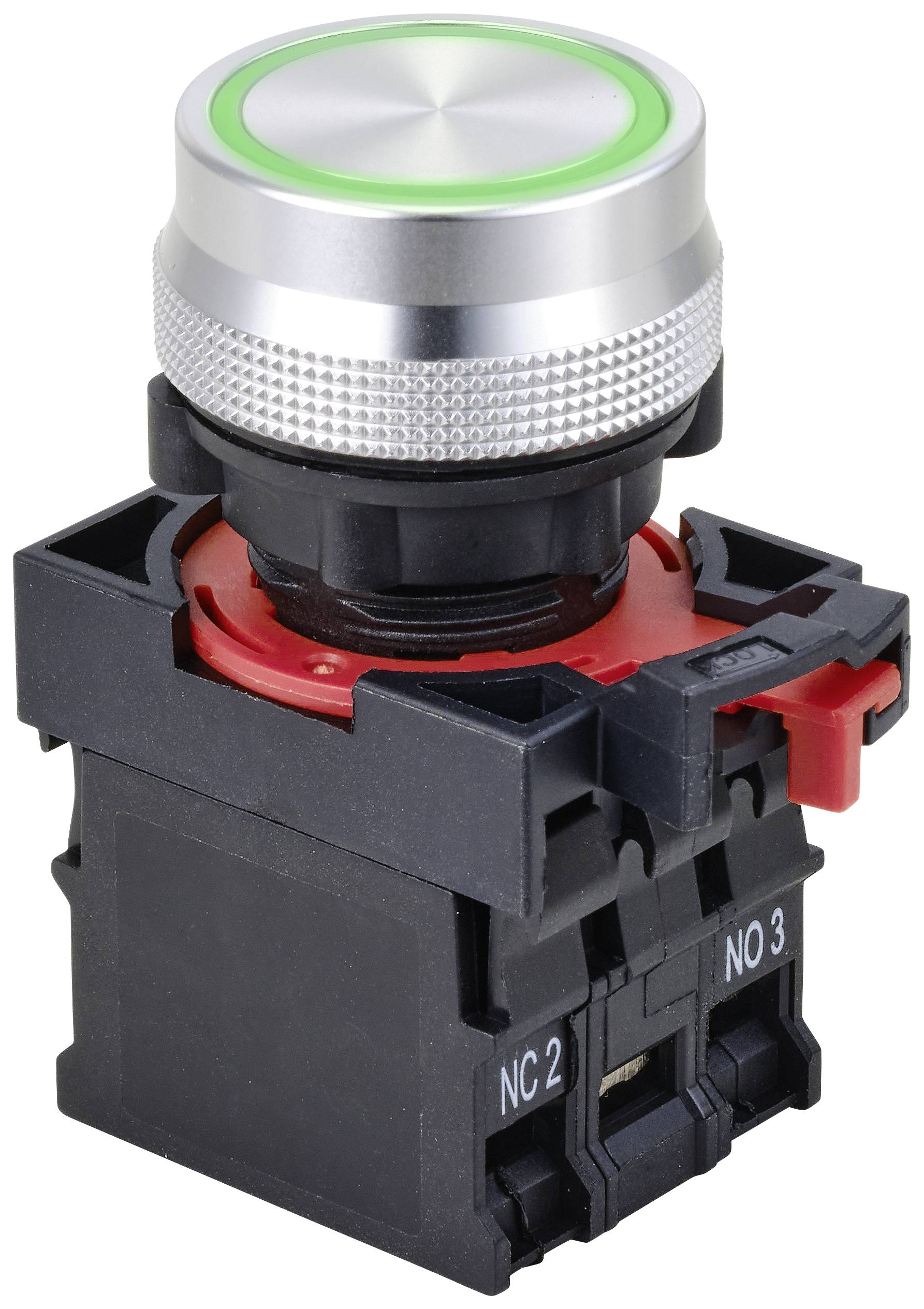 TRU COMPONENTS TC-10091044 ONPOW26-11E/G/12V Pushbutton switch 250 V 5 A 1 x On/(On) momentary Green IP40 1 pc(s)