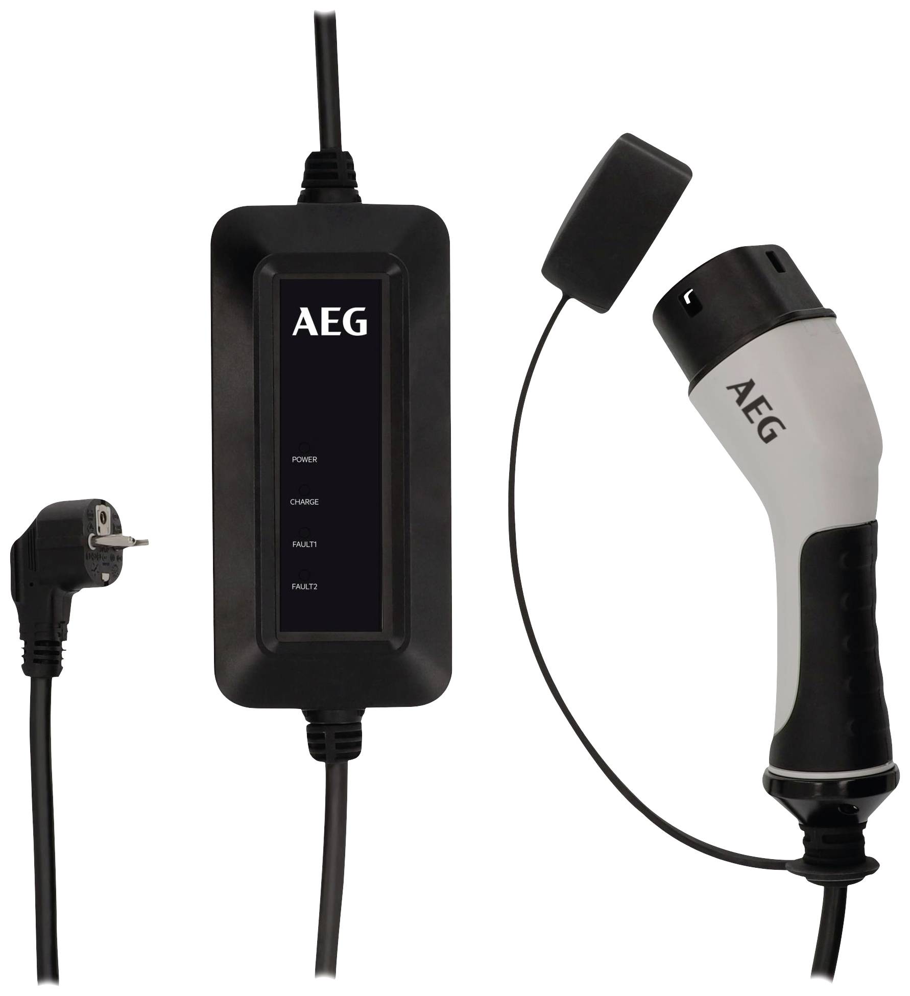 AEG Electric Vehicle Charger with Power Cable, Plug and Charging Device, Suitable for Home Charging.