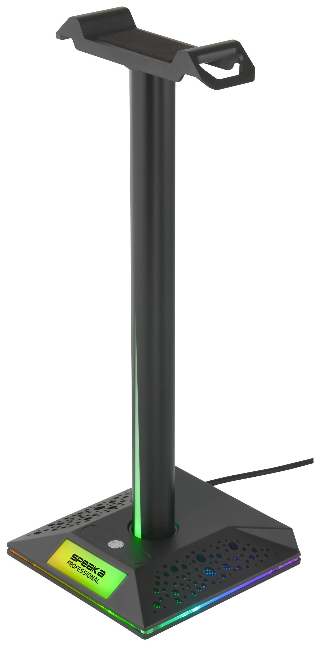 SpeaKa Professional SP-HPS-310 Headphones stand Compatible with:On-ear, Over-ear Black