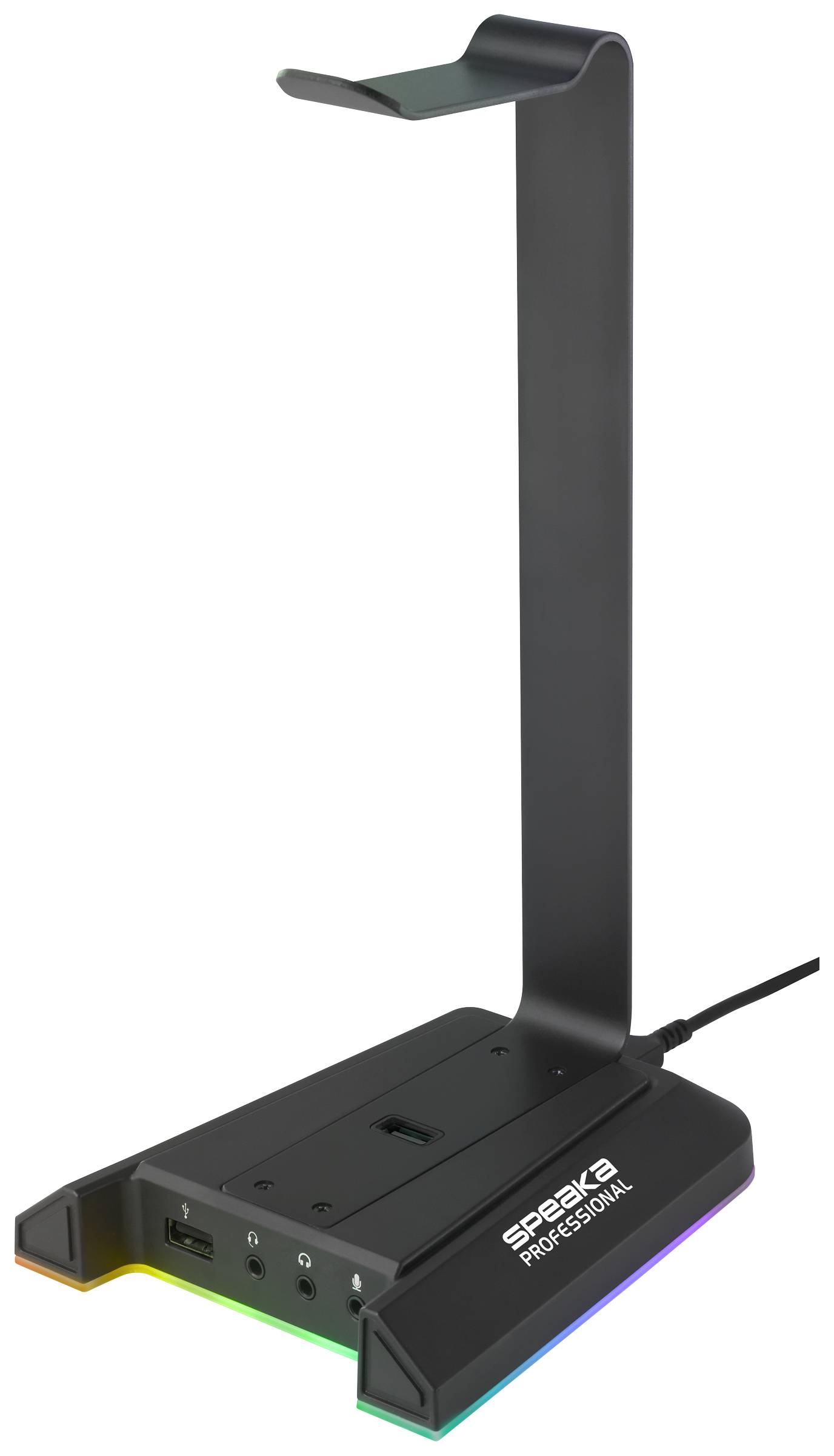 SpeaKa Professional SP-HPS-320 Headphones stand Compatible with:On-ear, Over-ear Black