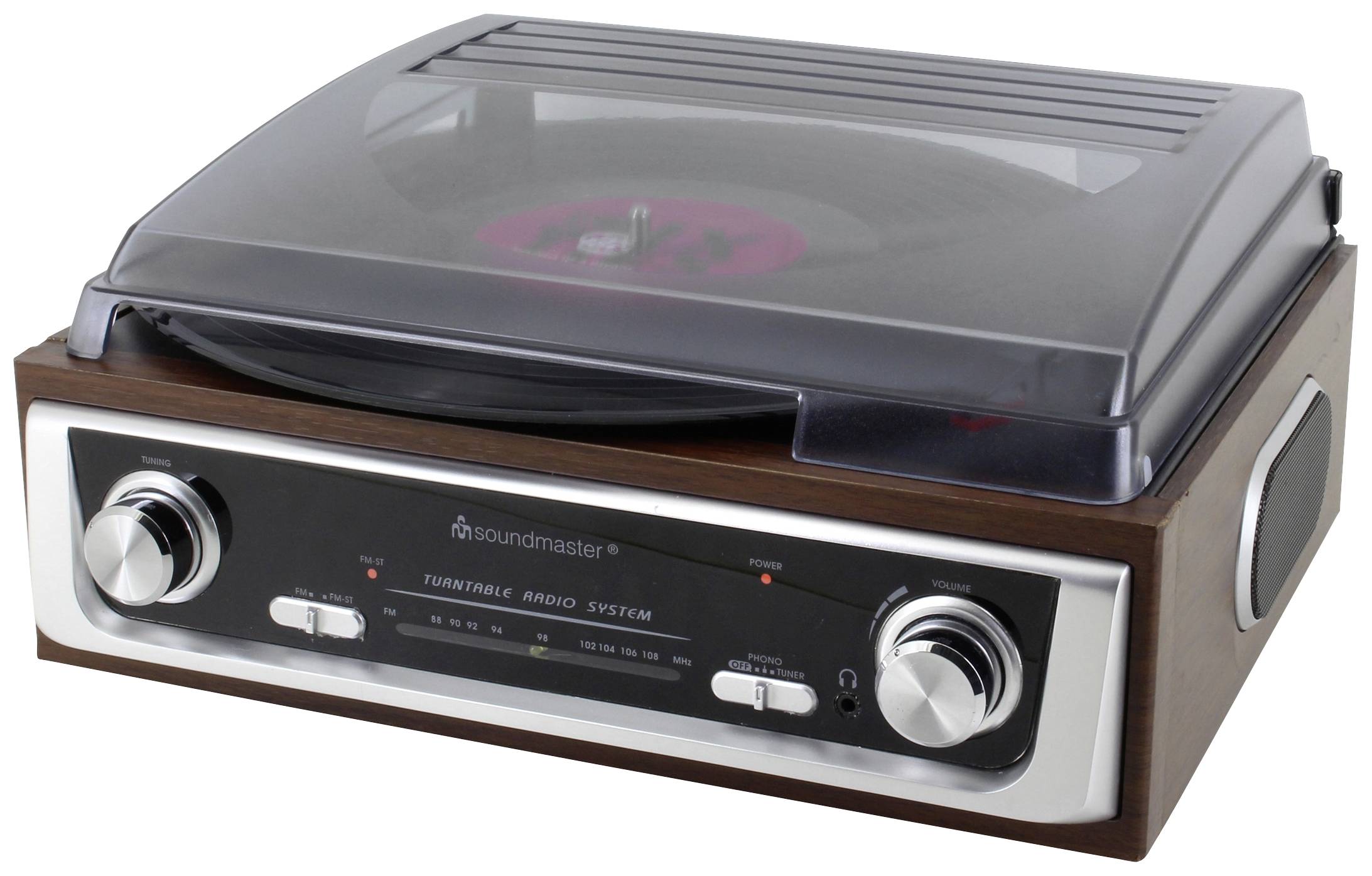 soundmaster PL196H Turntable type Brown