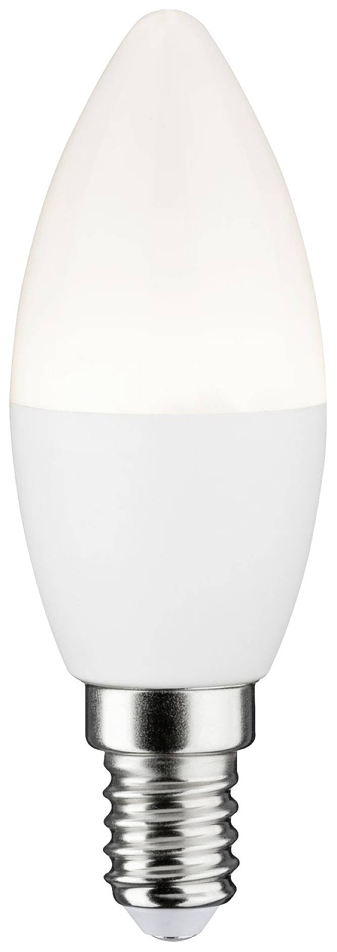 A white LED candle bulb with a screw base, suitable for lamps with compatible sockets.