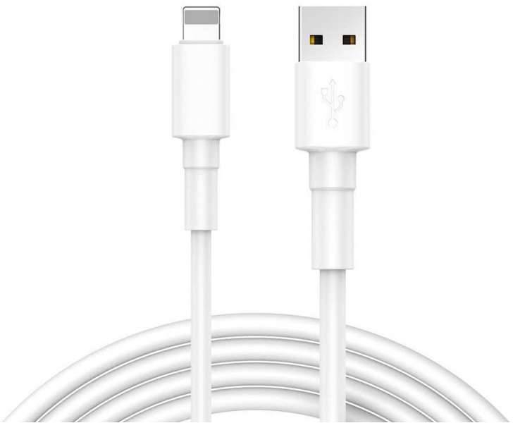 REEKIN USB cable USB 2.0 USB-A plug, Apple Lightning plug 1.00 m White CAB-011WH
