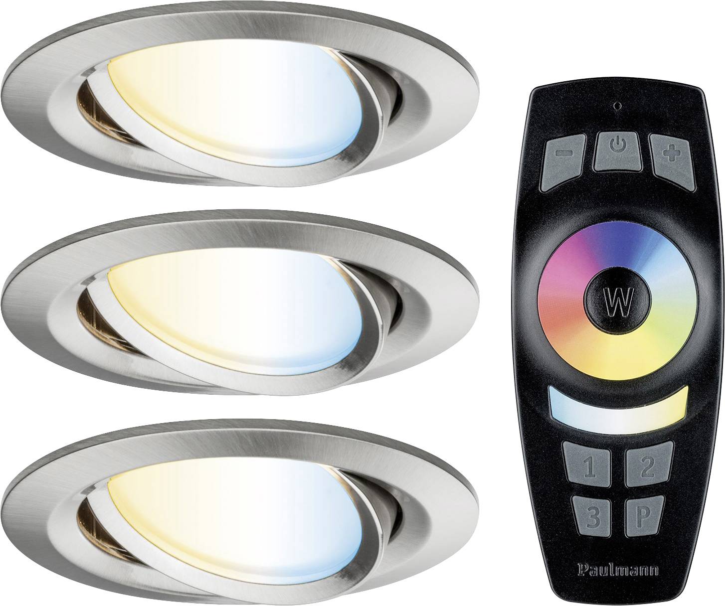 Paulmann NovaPlus Zigbee LED recessed light 3-piece set LED (monochrome) 18 W White