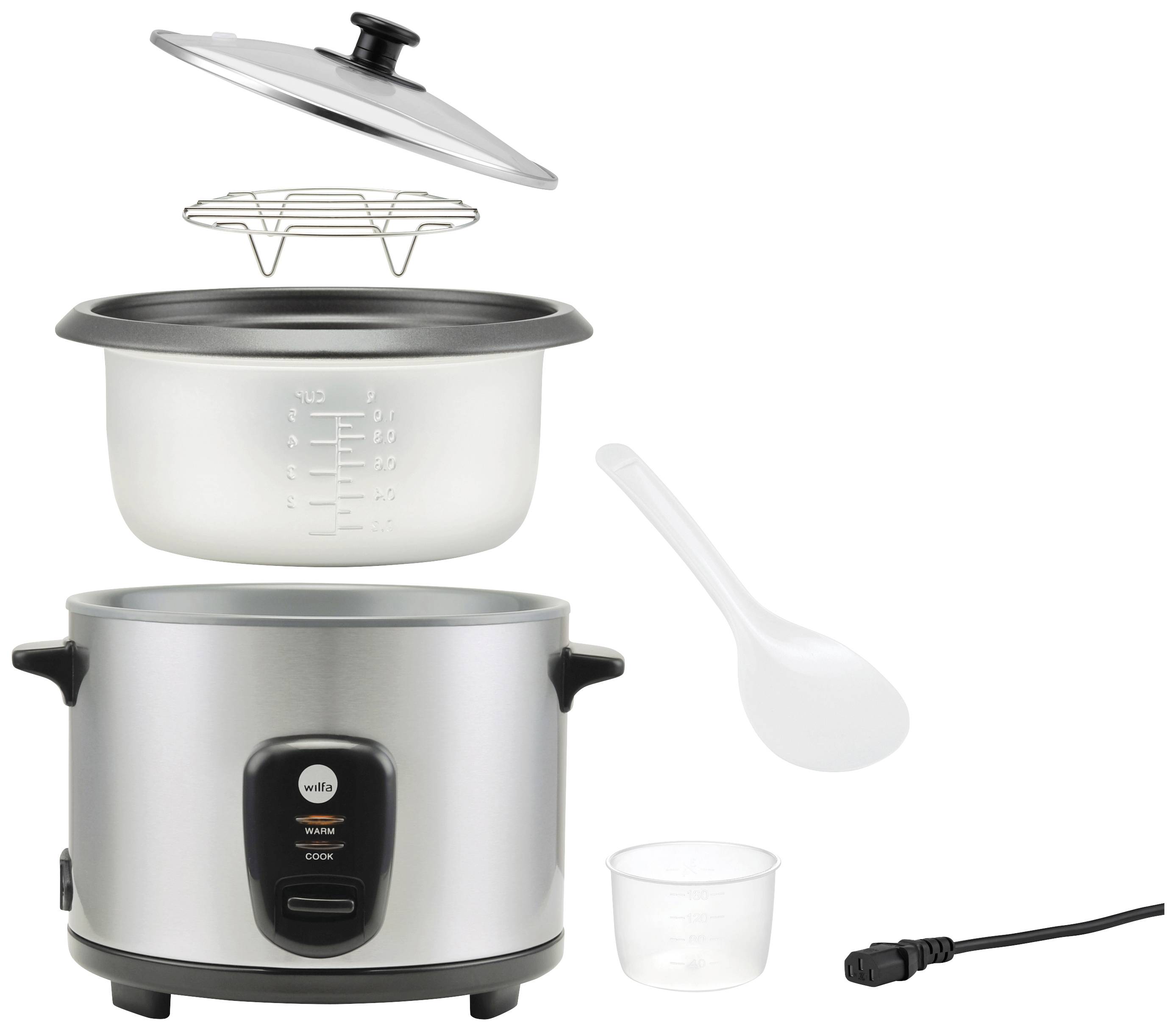 Wilfa RC-5S Rice cooker Silver
