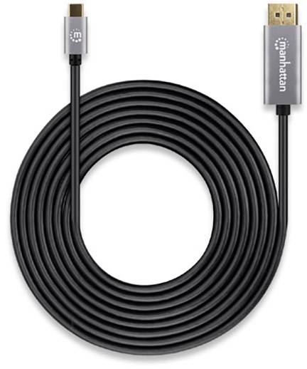 A long, black USB cable with glossy connectors on both ends, suitable for connecting devices with USB ports.