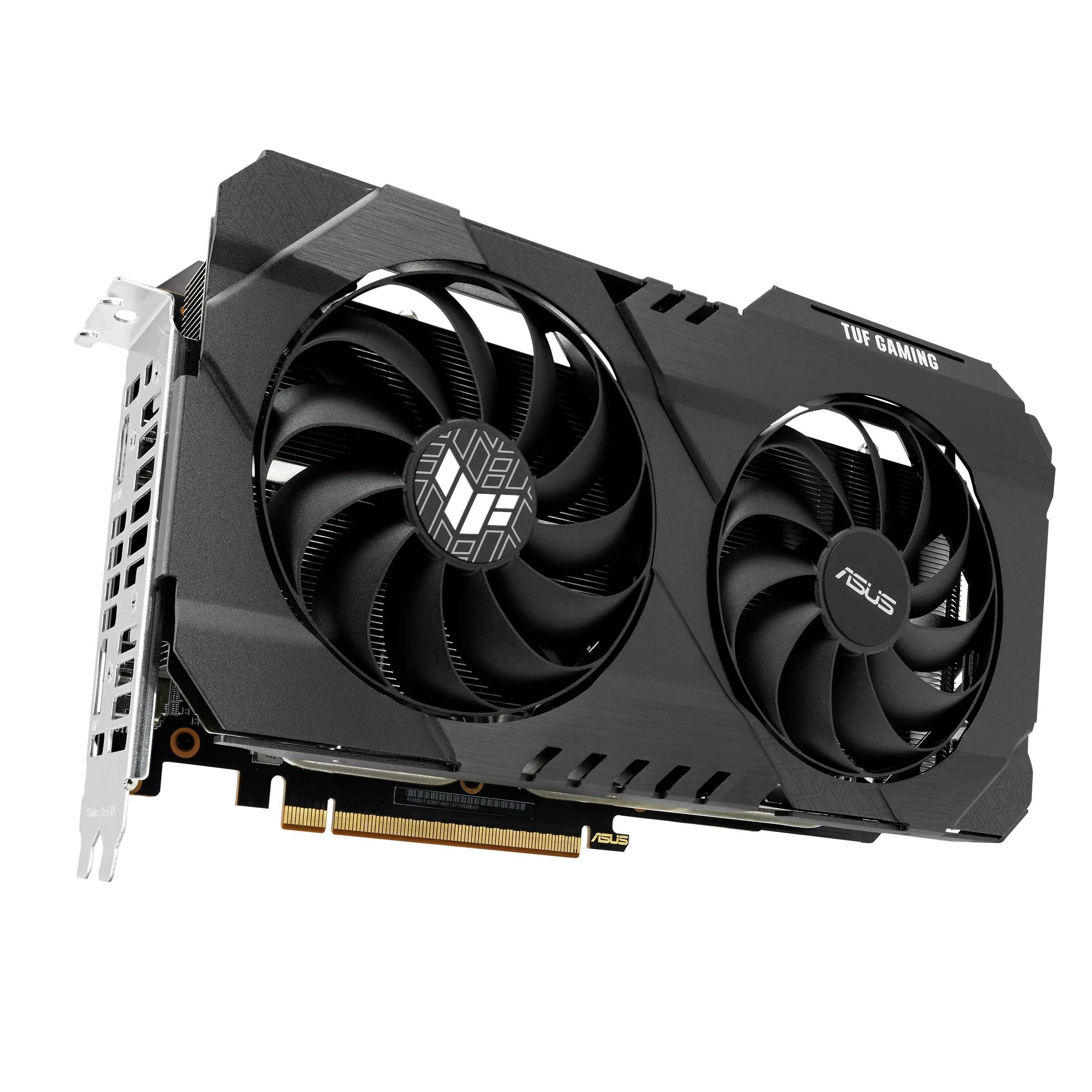Asus Graphics card AMD Radeon Graphics RX 6500 XT Gaming Overclocked 4 GB GDDR6 RAM PCIe x16 HDMI™, DisplayPort Superclocked