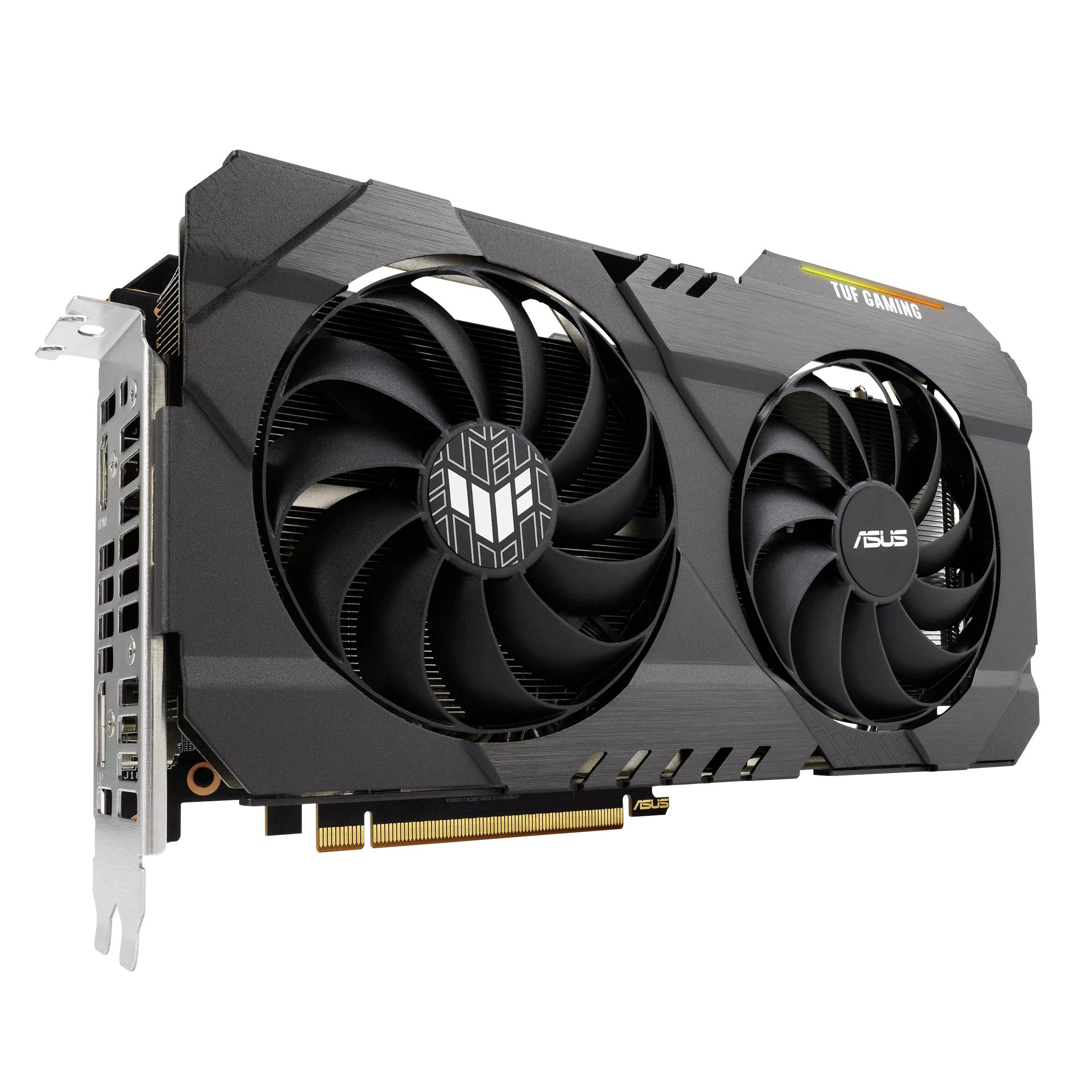 Asus Graphics card AMD Radeon Graphics RX 6500 XT Gaming Overclocked 4 GB GDDR6 RAM PCIe x16 HDMI™, DisplayPort Superclocked