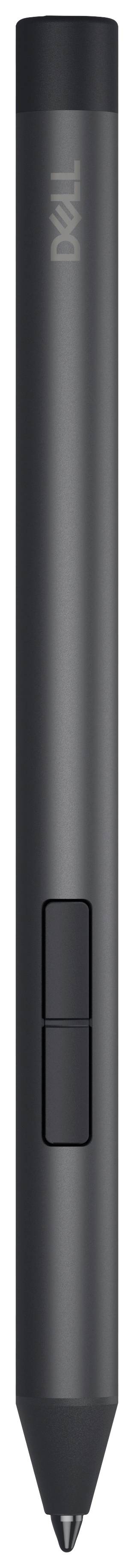 Digital stylus in black with two buttons and a nib, suitable for graphics tablets or digital drawing.