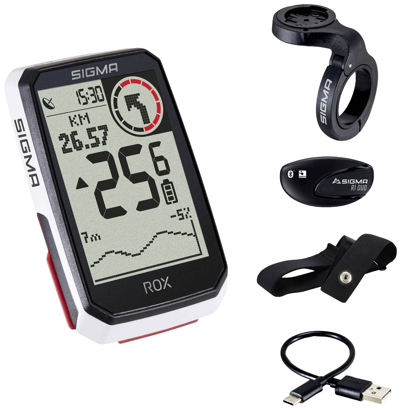Sigma ROX 4.0 Bicycle GPS Cycling GPS, GLONASS, sprayproof