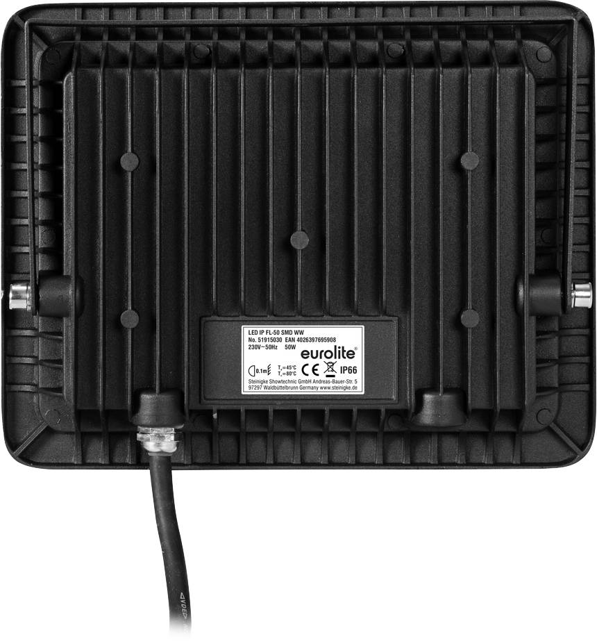 Eurolite LED IP FL-50 SMD WW 51915030 LED outdoor floodlight 55 W Colours (LEDs): Warm white