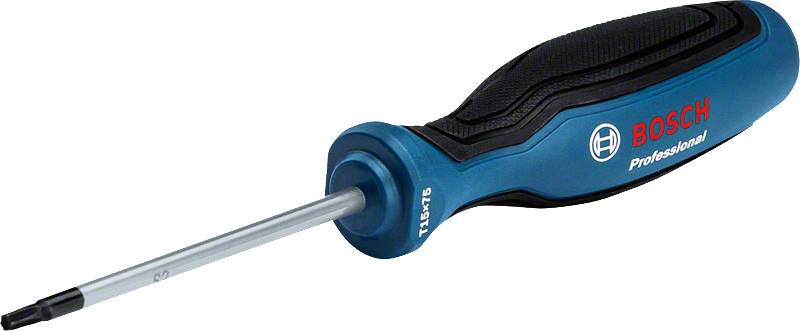 Blue screwdriver with a black handle and 'Bosch Professional' logo. Suitable for DIY and trades work.
