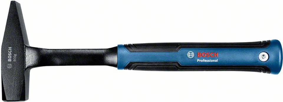 A black Bosch hammer with a blue-black handle, suitable for professional applications.