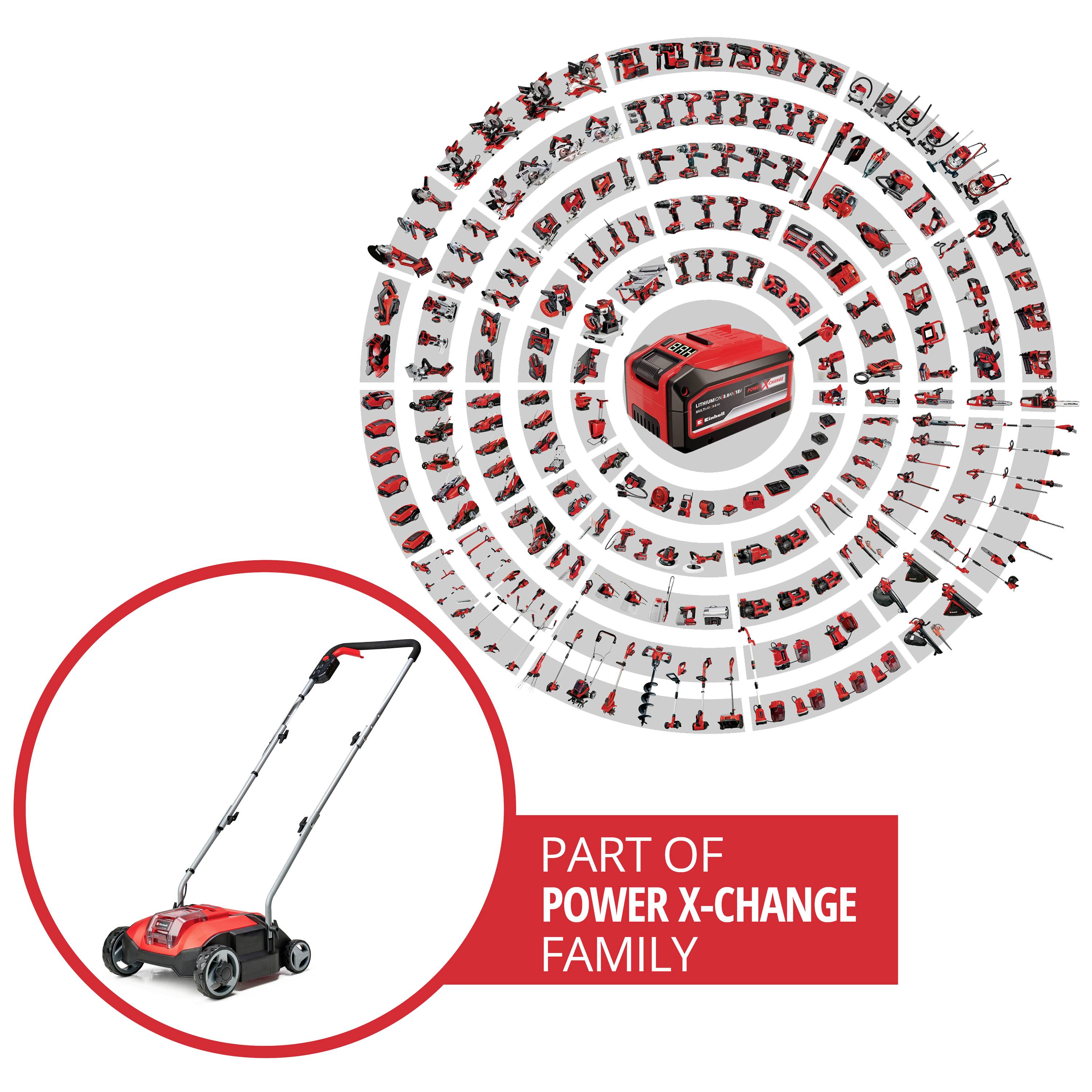 Einhell GC-SC 18/28 Li-Solo Li-ion Rechargeable battery Lawn thatcher Working width 280 mm