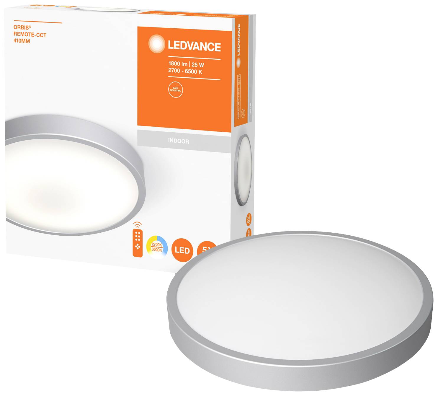 LEDVANCE 4058075651777 Orbis CTT LED ceiling light 25 W White