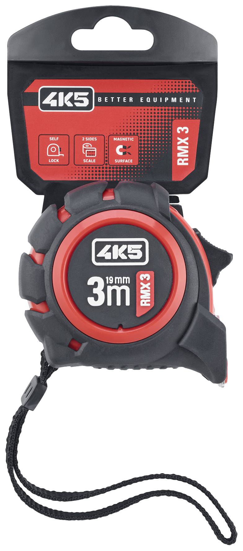 4K5 Tools RMX 3 RollMeter 3m 606.100-3 Tape measure 3 m