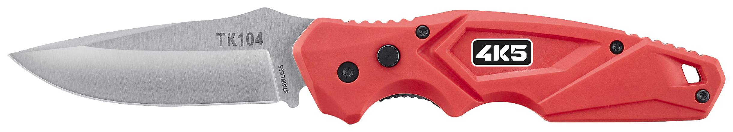 4K5 Tools TK 104 DropPoint Knife 600.104A Folding knife + sheath Red
