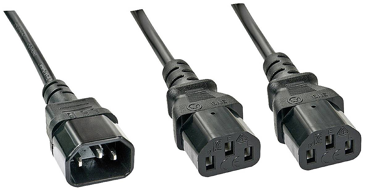 Three black network cables with different connector types, suitable for computers and electronic devices.