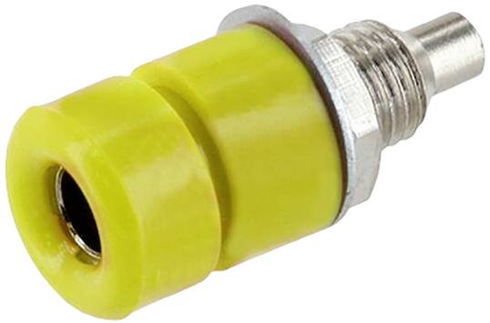econ connect TB40GE Jack socket Socket, built-in Pin diameter: 4 mm Yellow Bulk