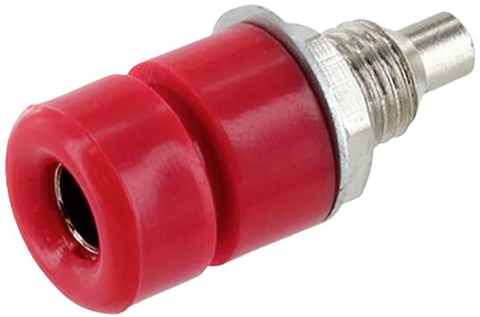 econ connect TB40RT Jack socket Socket, built-in Pin diameter: 4 mm Red Bulk