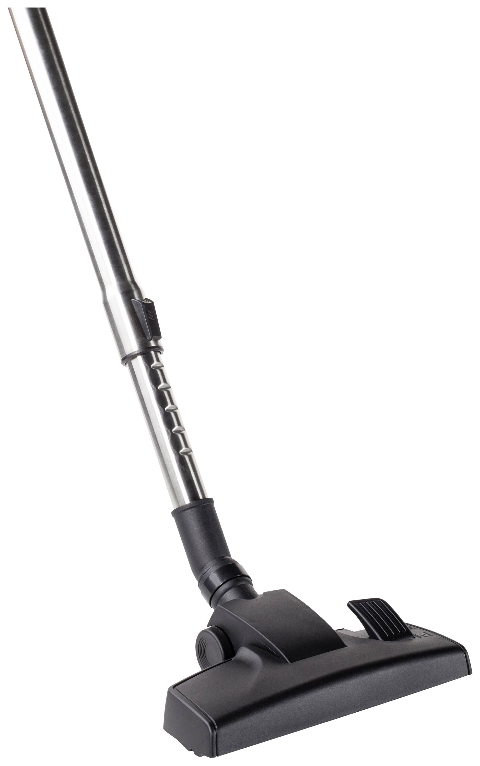 A vacuum cleaner tube with a floor nozzle, suitable for cleaning carpets and hard floors. Perfect for everyday use.