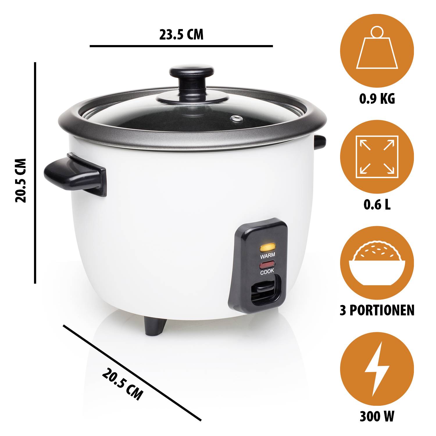 Tristar RK-6117 Rice cooker White
