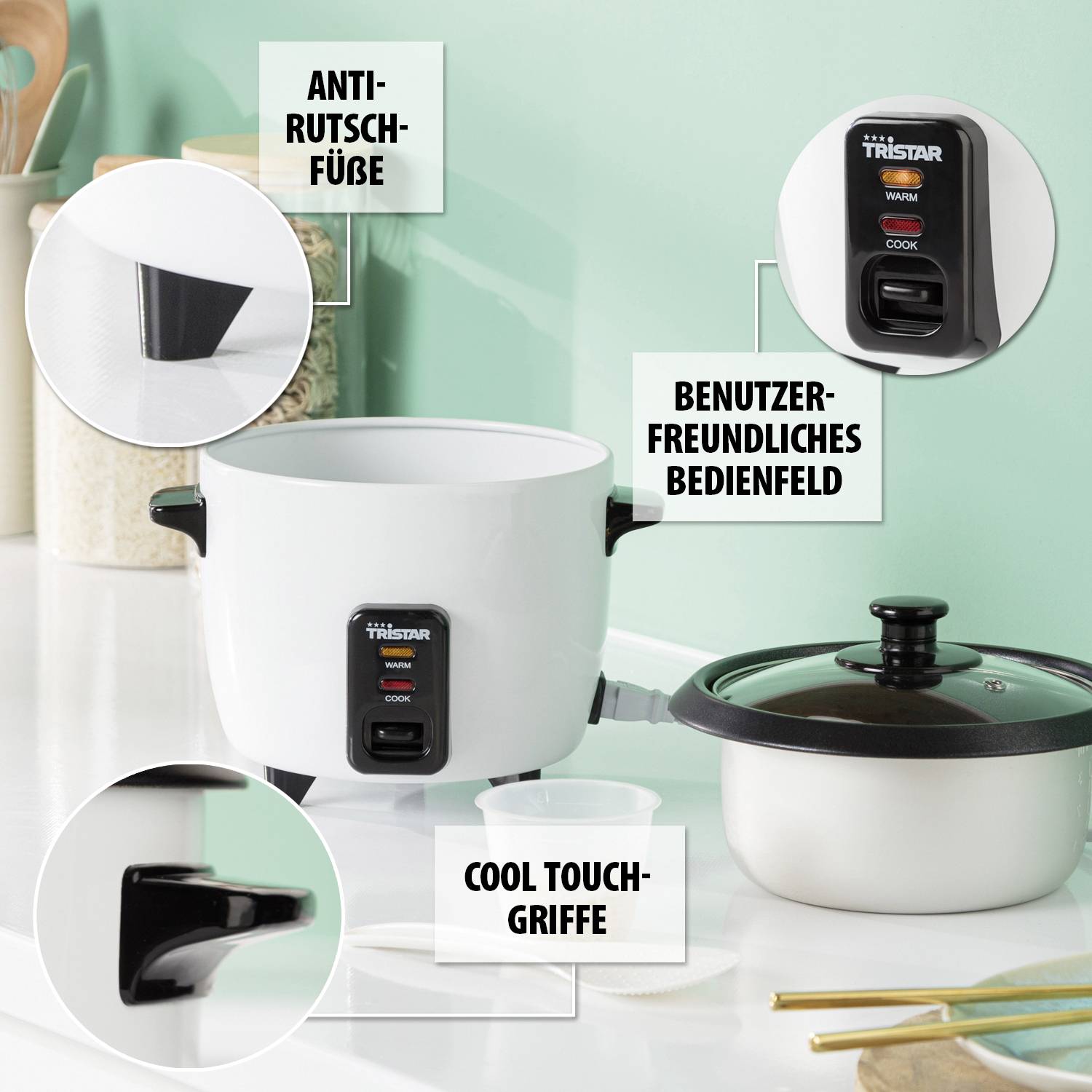 Tristar RK-6117 Rice cooker White