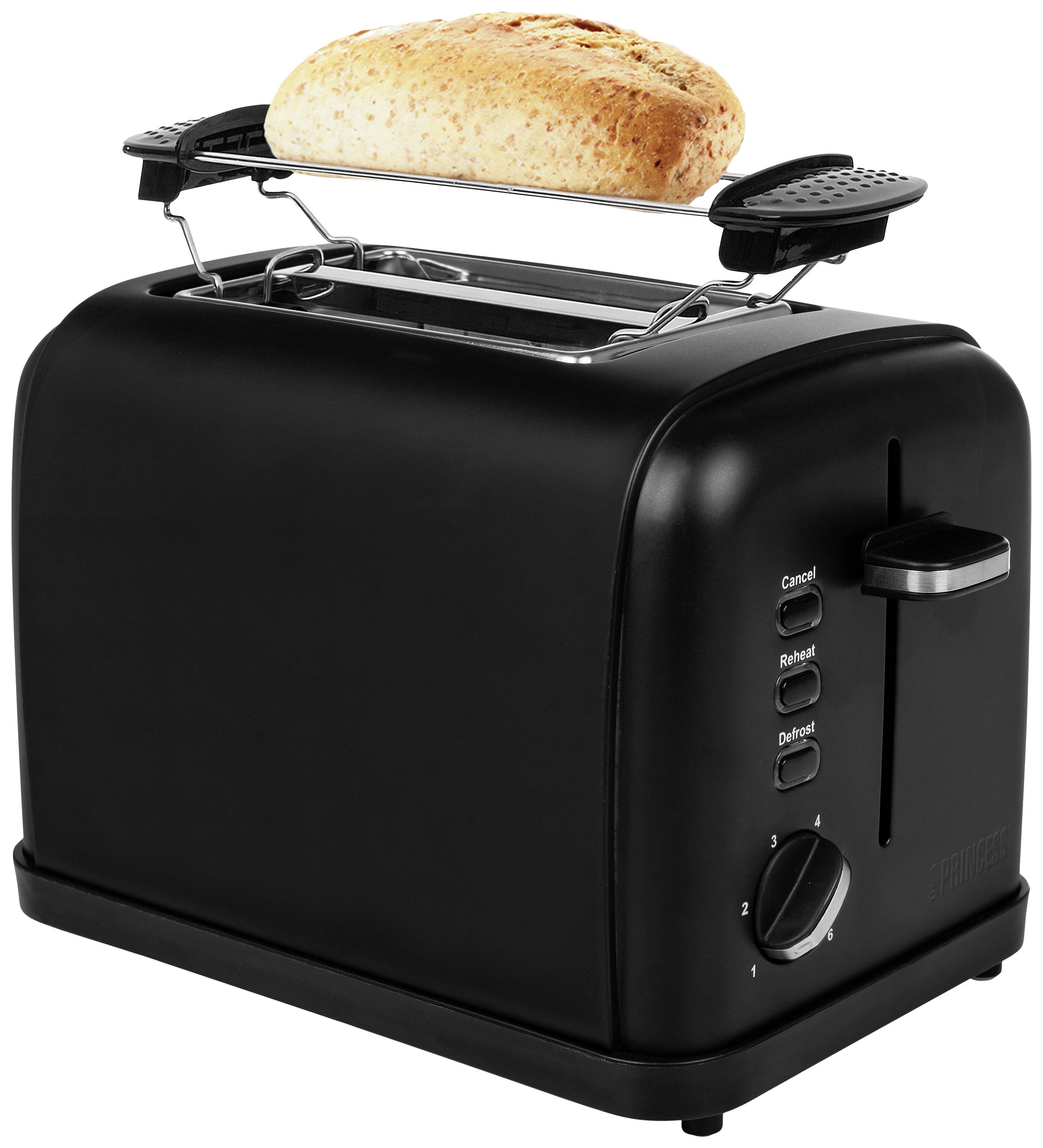 Princess 142396 Toaster with home baking attachment Black