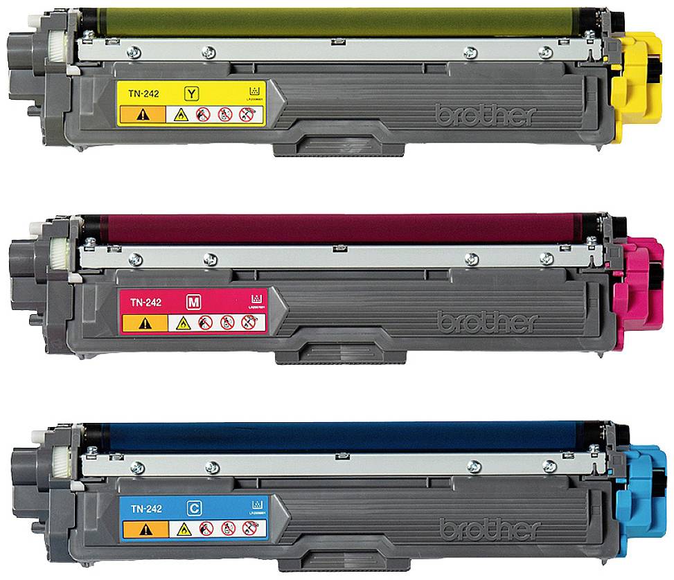 Brother Toner TN-242CMY Original Set Cyan, Magenta, Yellow 1400 Sides TN242CMY