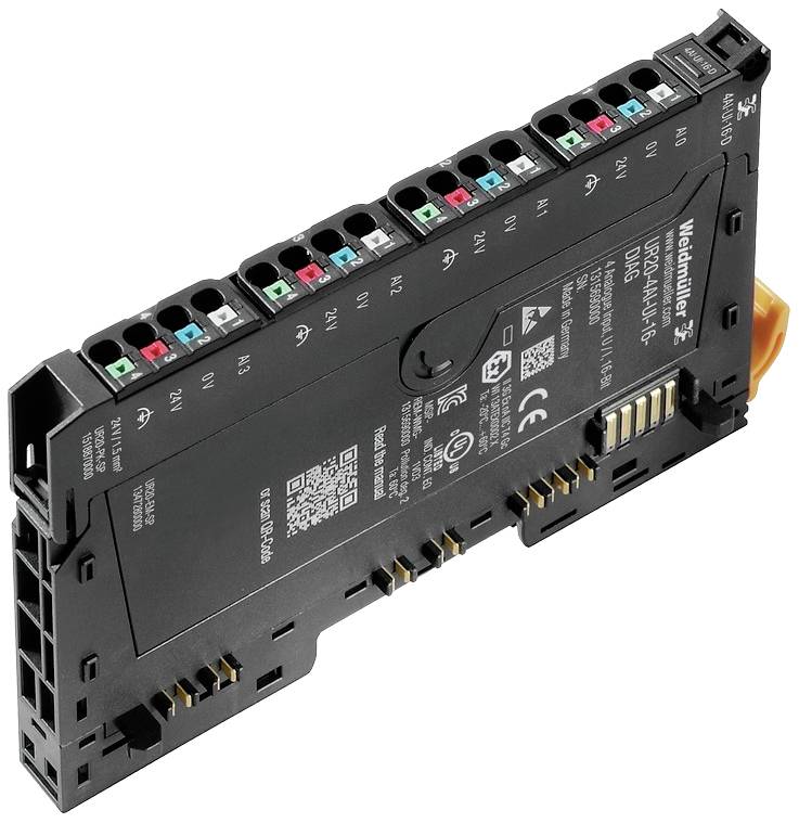 Weidmüller UR20-4AI-UI-16-DIAG 1315690000 PLC input module 24 V DC