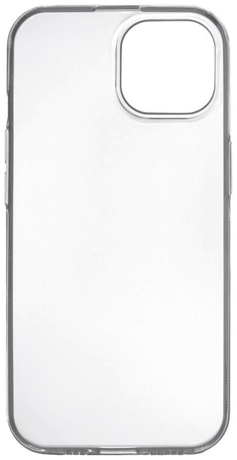A transparent phone case that protects the smartphone from scratches and impacts.