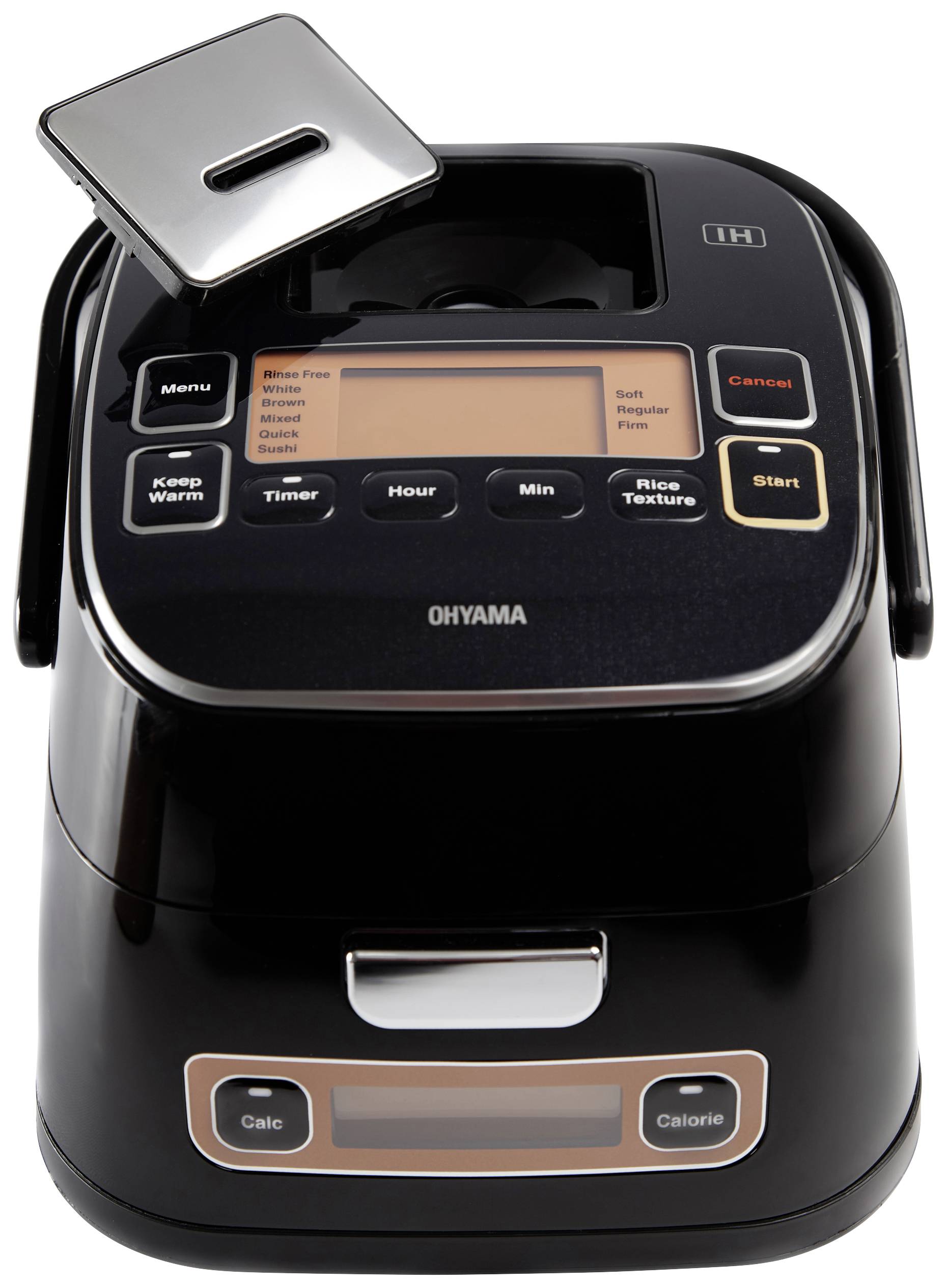 WOOZOO by Ohyama 2 in 1 Multi-cooker Black Multifunction, portable, Rice cooker function, with cooking function