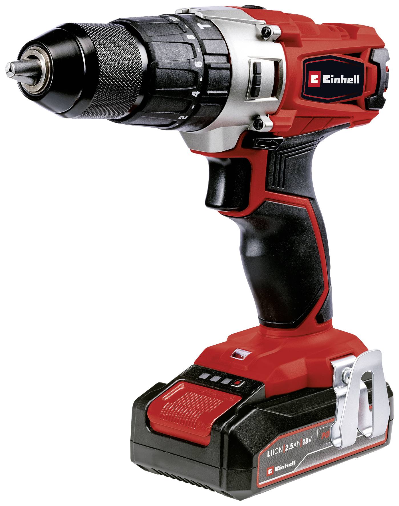 Einhell TE-CD 18/2 Li-i +22 (1x2,5 Ah) 2-speed-Cordless impact driver incl. case, incl. rechargeables, incl. charger