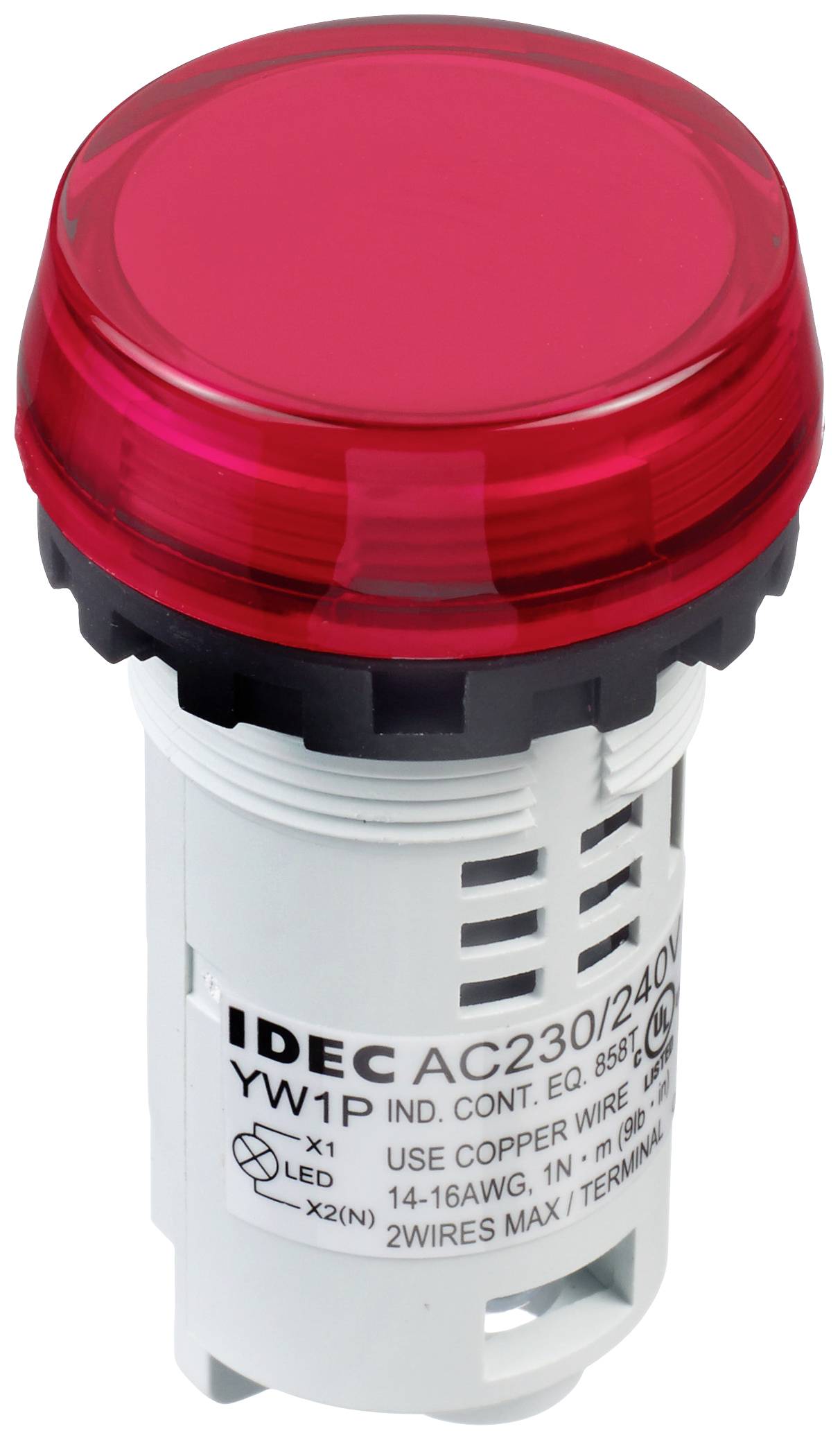 Idec Indicator light White, Red 230 V