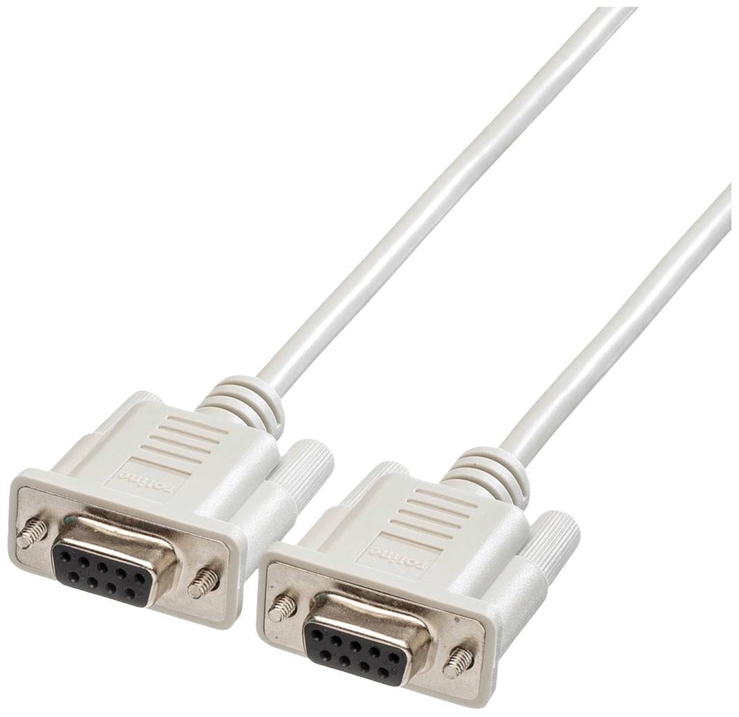 Roline Series Cable [1x D-SUB socket 9-pin - 1x D-SUB socket 9-pin] 1.80 m Grey