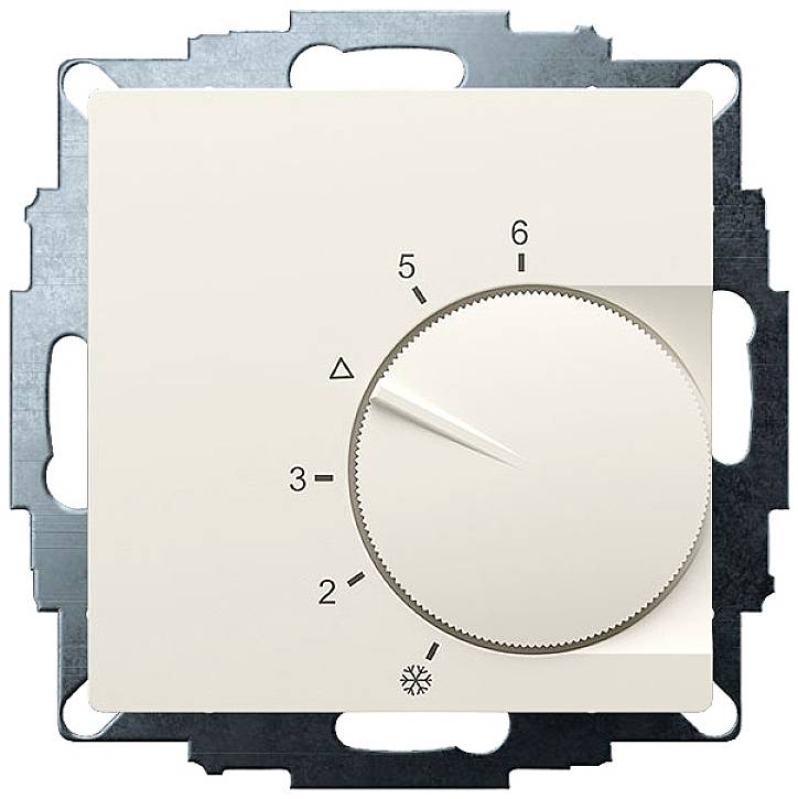 A white rotary dial with a scale from 1 to 6, set at 6. At the bottom is an ice symbol indicating a cooling function.