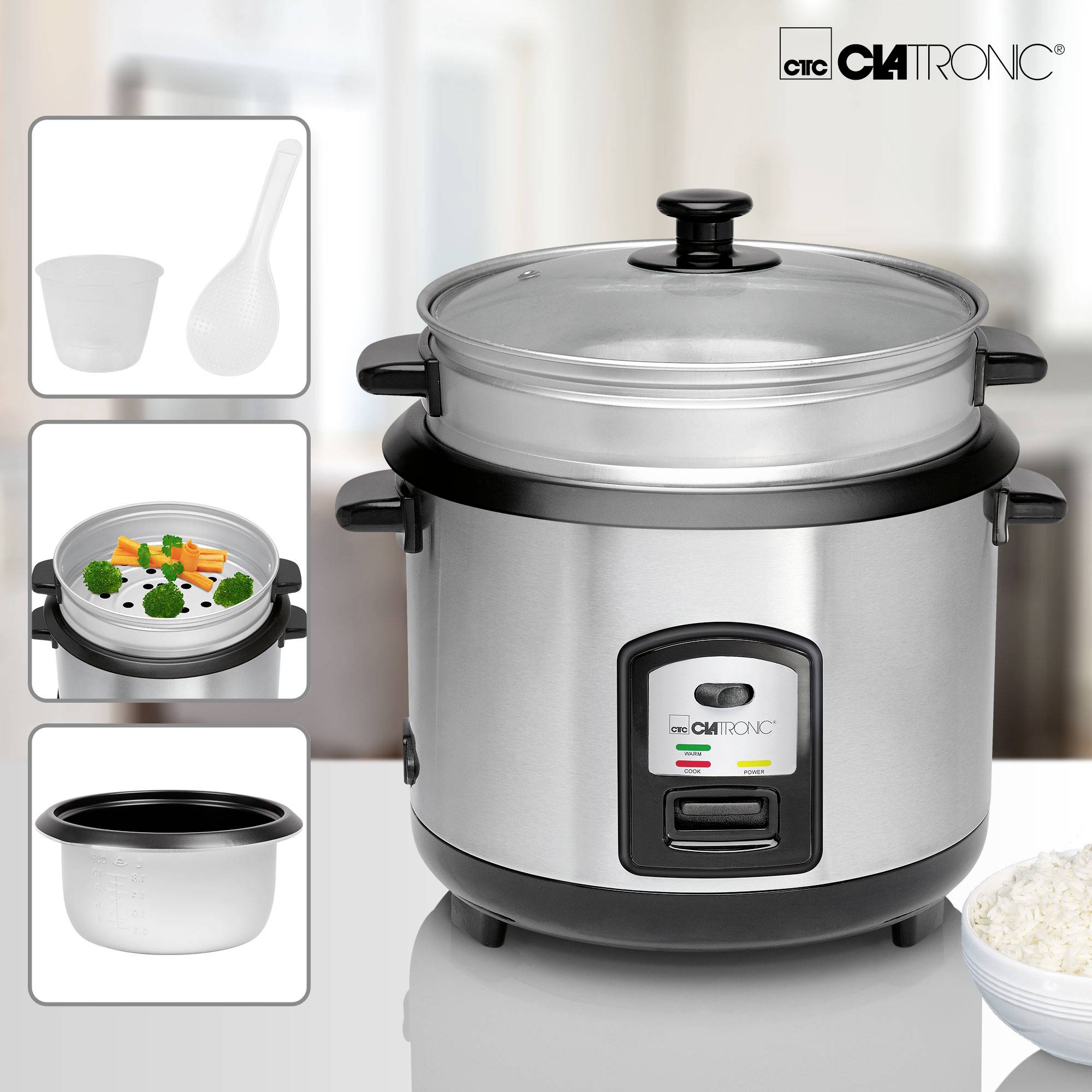 Clatronic RK 3567 Travel cooker Inox finish