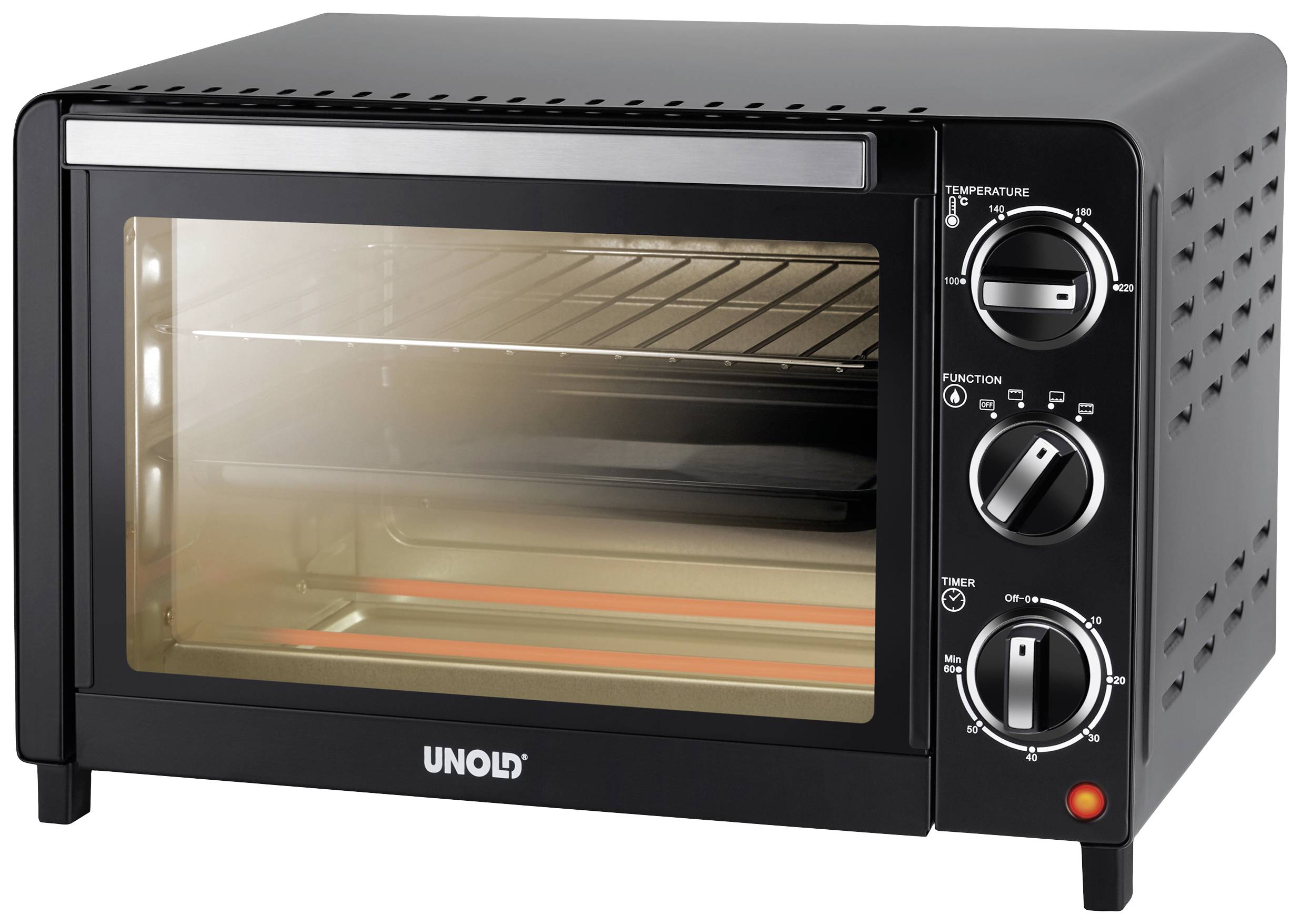 Unold 68875 Mini oven Timer function, Indicator light 18 l