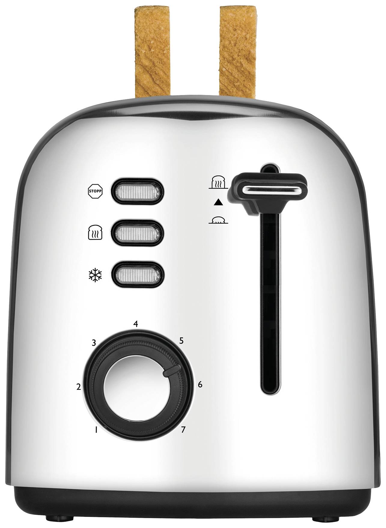 Unold 4er Retro Toaster Indicator light Stainless steel